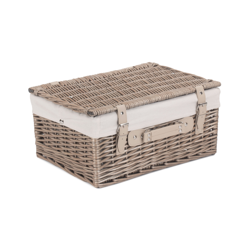16" Antique Wash Hamper With White Lining | London Grocery
