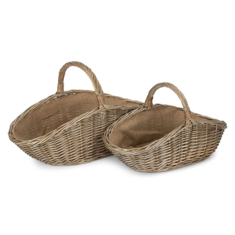 Antique Wash Harvesting Basket Set 2 | London Grocery