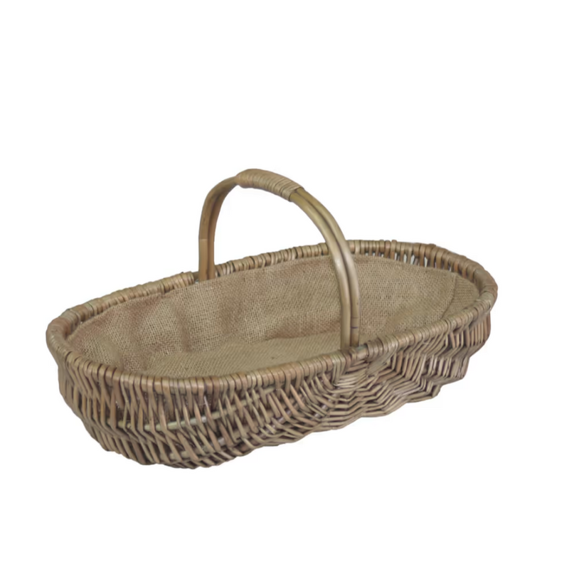 Small Shallow Antique Wash Lined Trug | London Grocery