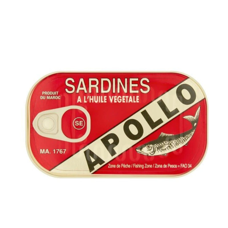 Apollo Sardines In Vegetable Oil 125gr-London Grocery