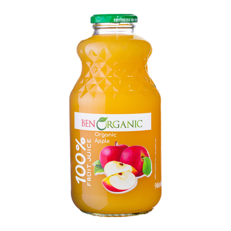 BenOrganic 100% Apple Juice 946ml -London Grocery