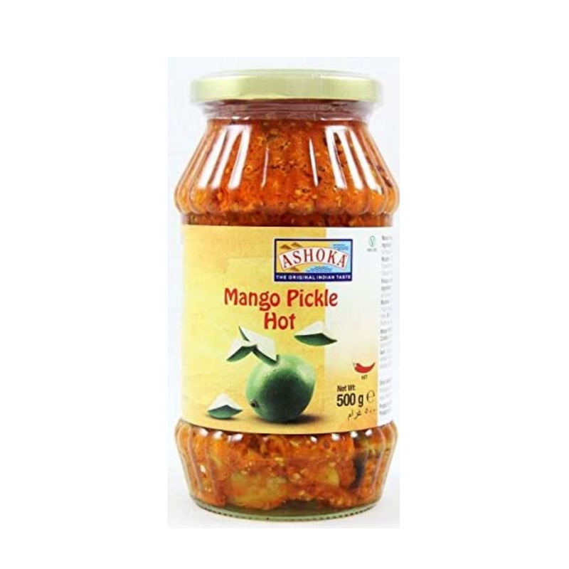 Ashoka Mango Pickle (HOT) 500gr-London Grocery