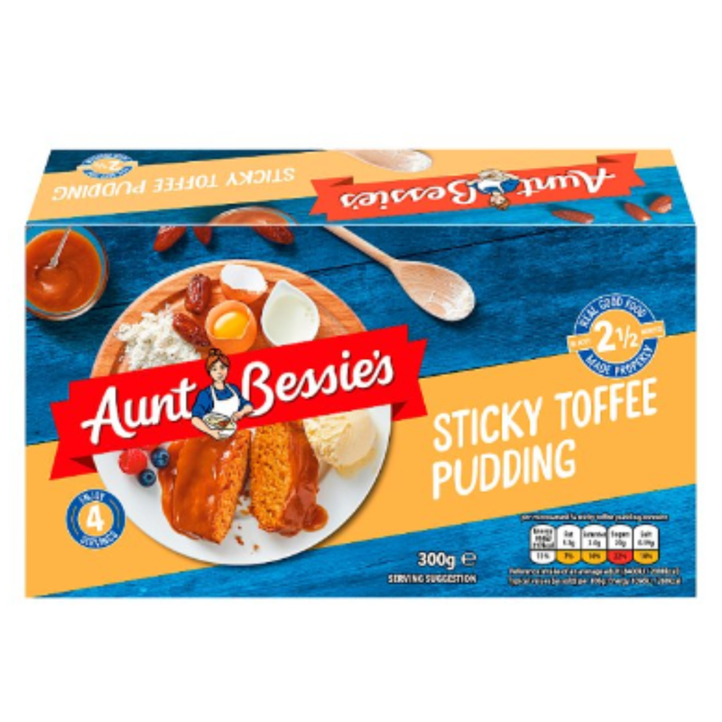 Aunt Bessie's Sticky Toffee Pudding 300g x 6 Packs | London Grocery