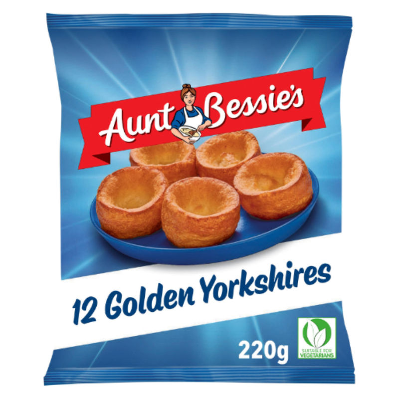 Aunt Bessie's 12 Golden Yorkshires 220g x 12 Packs | London Grocery