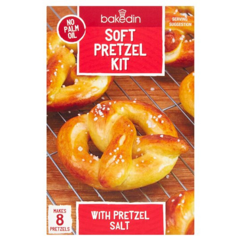 Bakedin Soft Pretzel Kit With Pretzel Salt 320gr-London Grocery