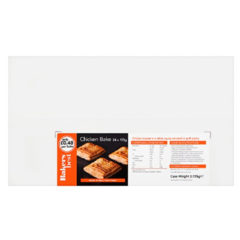 Bakers Best Chicken Bake 24 x 155g | London Grocery