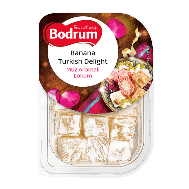 Bodrum Banana Turkish Delight 200gr -London Grocery