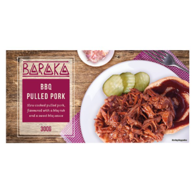 Baraka BBQ Pulled Pork 300g x 7 Packs | London Grocery