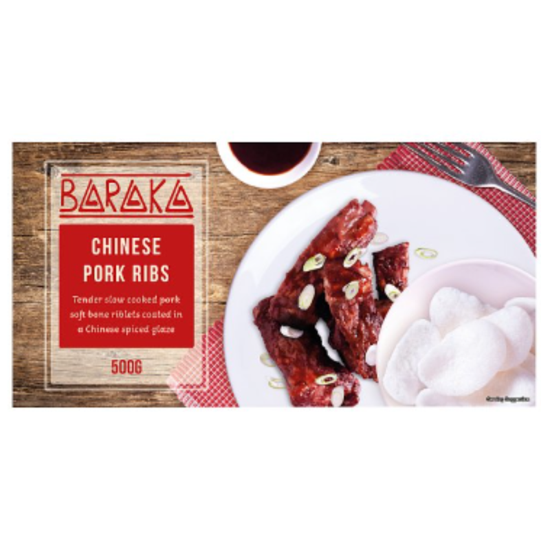 Baraka Chinese Pork Ribs 500g x 1 Pack | London Grocery