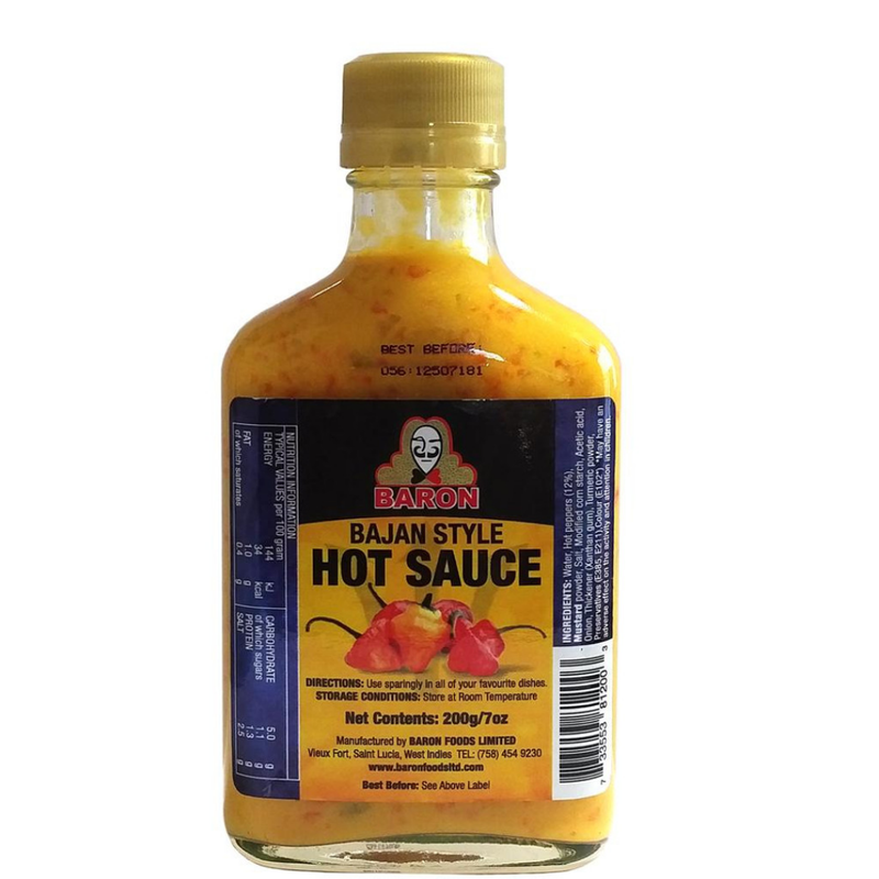 Baron Bajan Hot Sauce 12 x 200ml | London Grocery