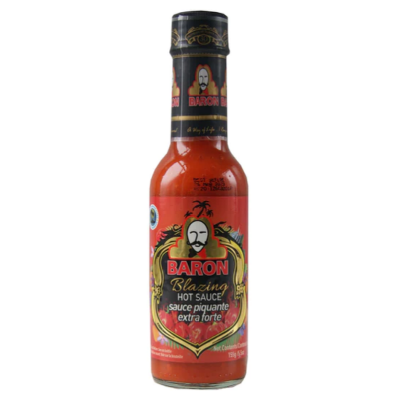 Baron Blazing Hot Sauce 6 x 155g | London Grocery