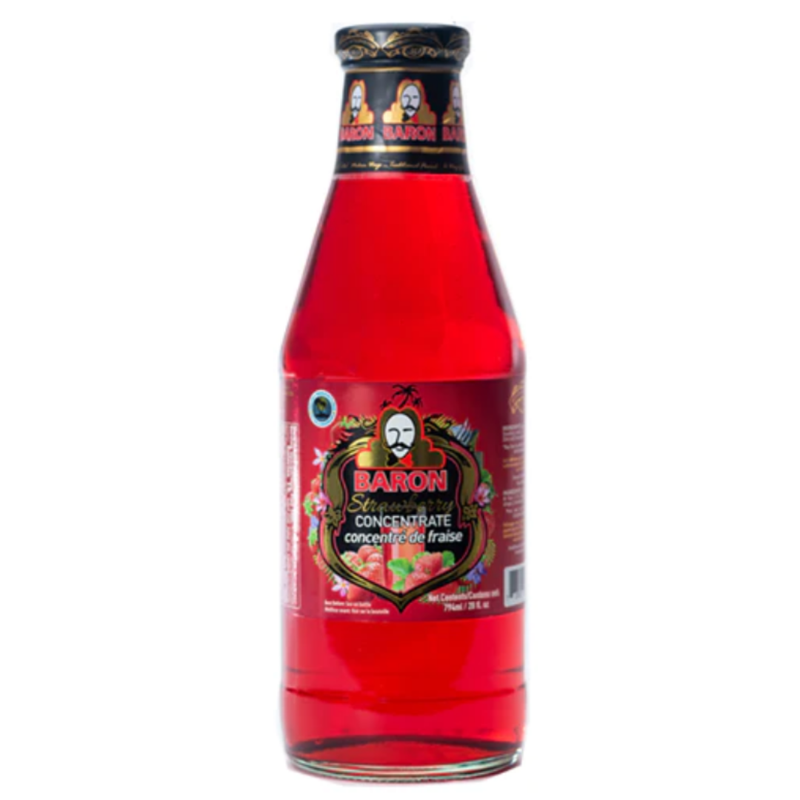 Baron Strawberry Syrup 12 x 794ml | London Grocery