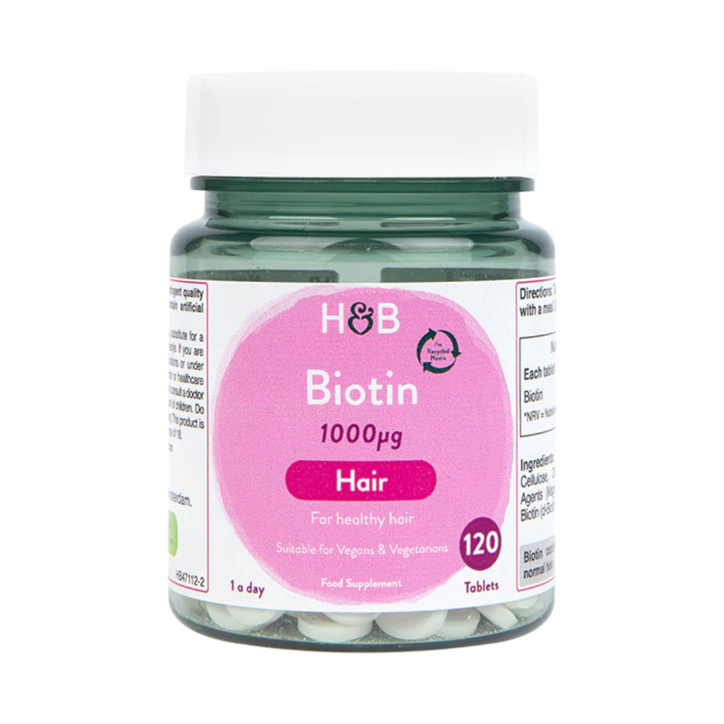 Holland & Barrett Biotin 1000ug 120 Tablets | London Grocery