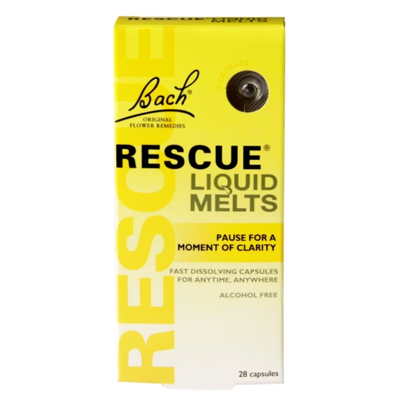 Bach Original Flower Remedies Rescue Night Liquid Melts 28 Capsules | London Grocery