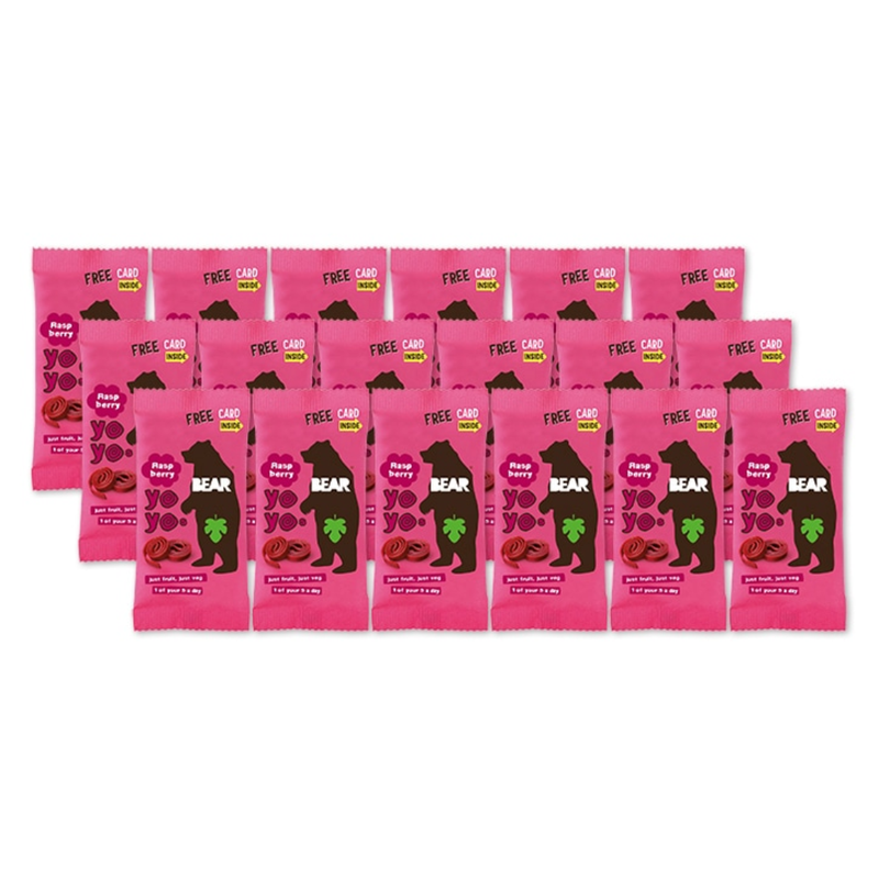 Bear Raspberry Yoyo 18 x 20g | London Grocery