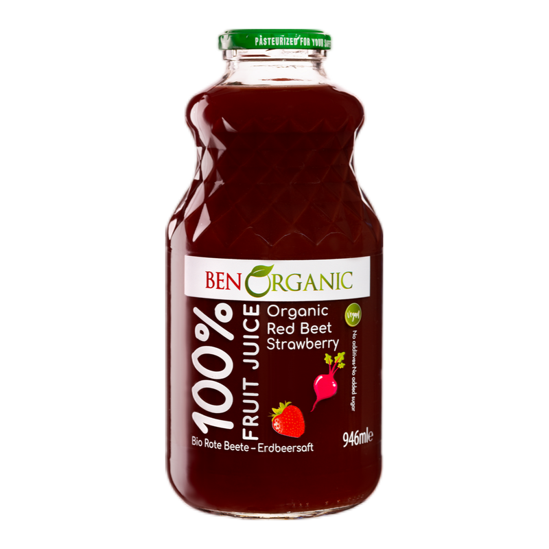 BenOrganic 100% Red Beet Strawberry Juice 946ml -London Grocery