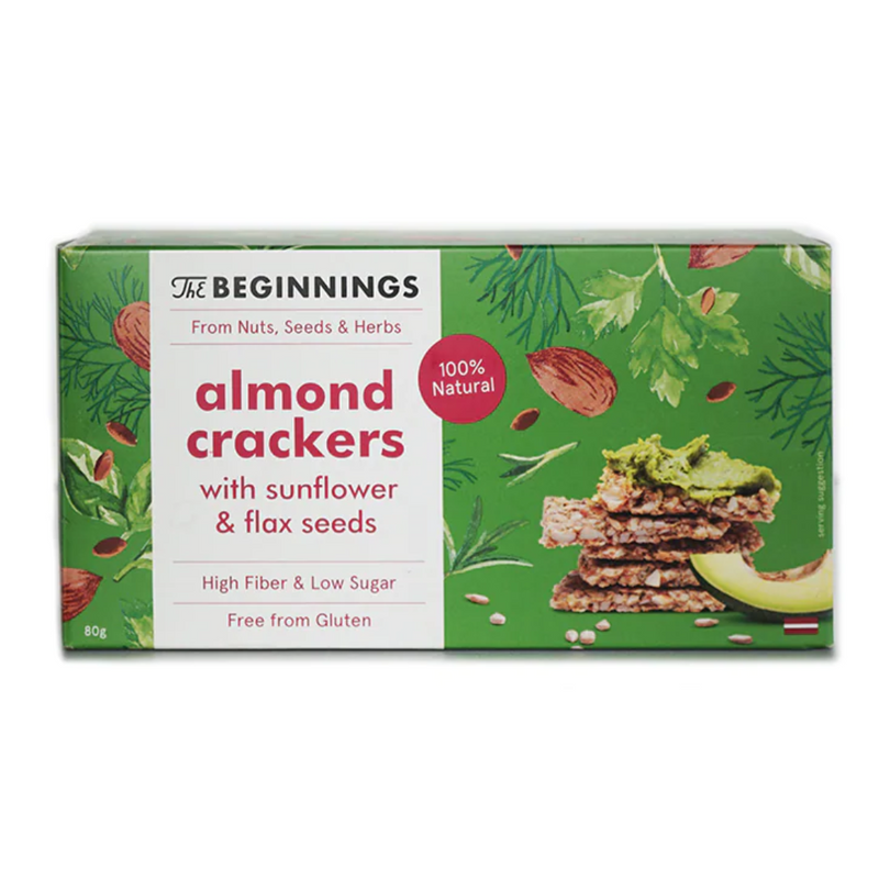 The Beginnings Almond Crackers 80g | London Grocery