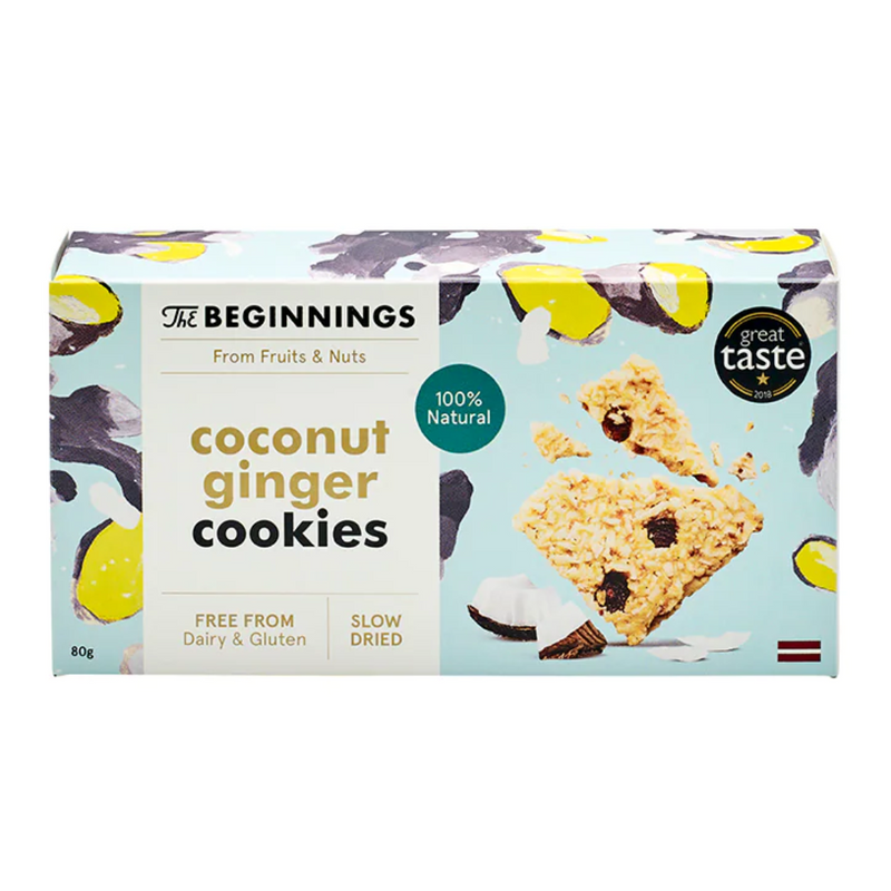The Beginnings Coconut Ginger Cookies 80g | London Grocery