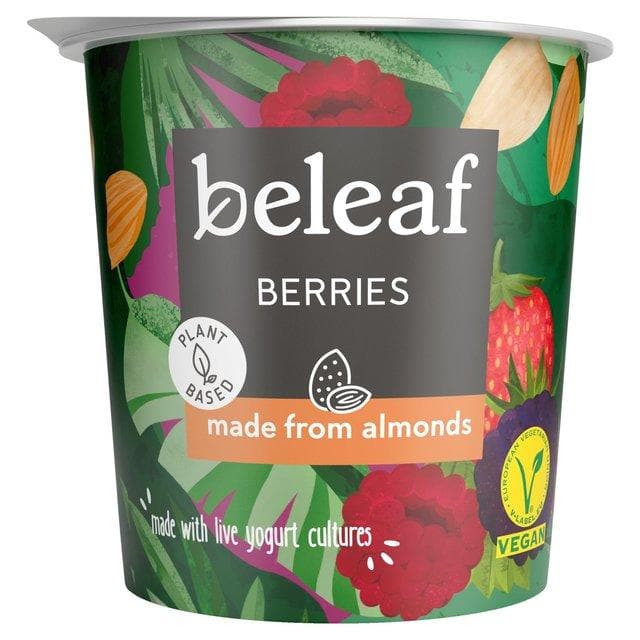 Beleaf Berries Almond Yogurt Alternative 350gr-London Grocery
