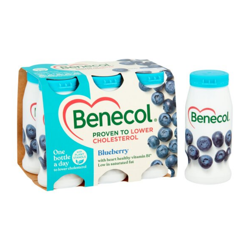 Benecol Blueberry Yogurt Drink 6X67.5G-London Grocery