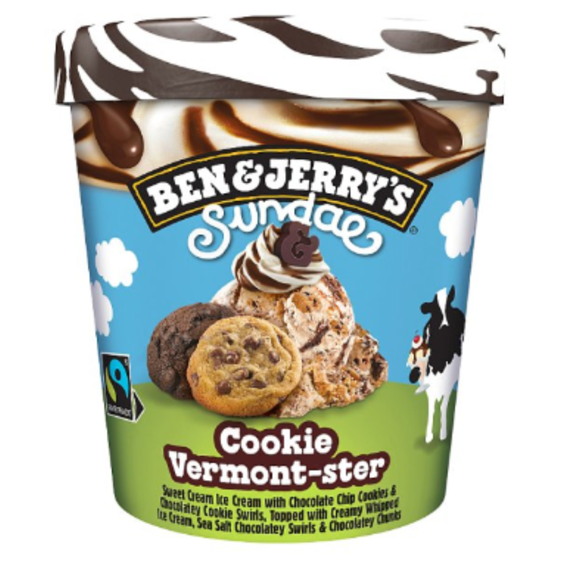 Ben & Jerry's Ice Cream Cookie Vermont-ster Sundae 427 ML x 8 Packs | London Grocery