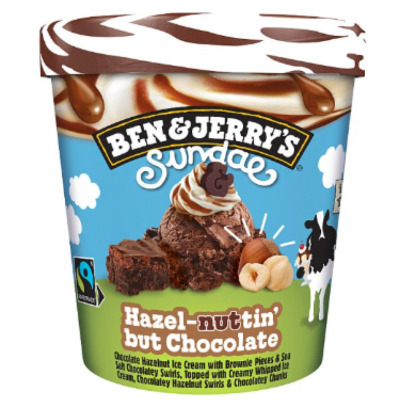 Ben & Jerry's Ice Cream Hazel-nuttin' but Chocolate Sundae 427 ML x 1 Pack | London Grocery