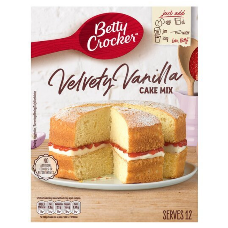 Betty Crocker Vanilla Cake Mix 425gr-London Grocery