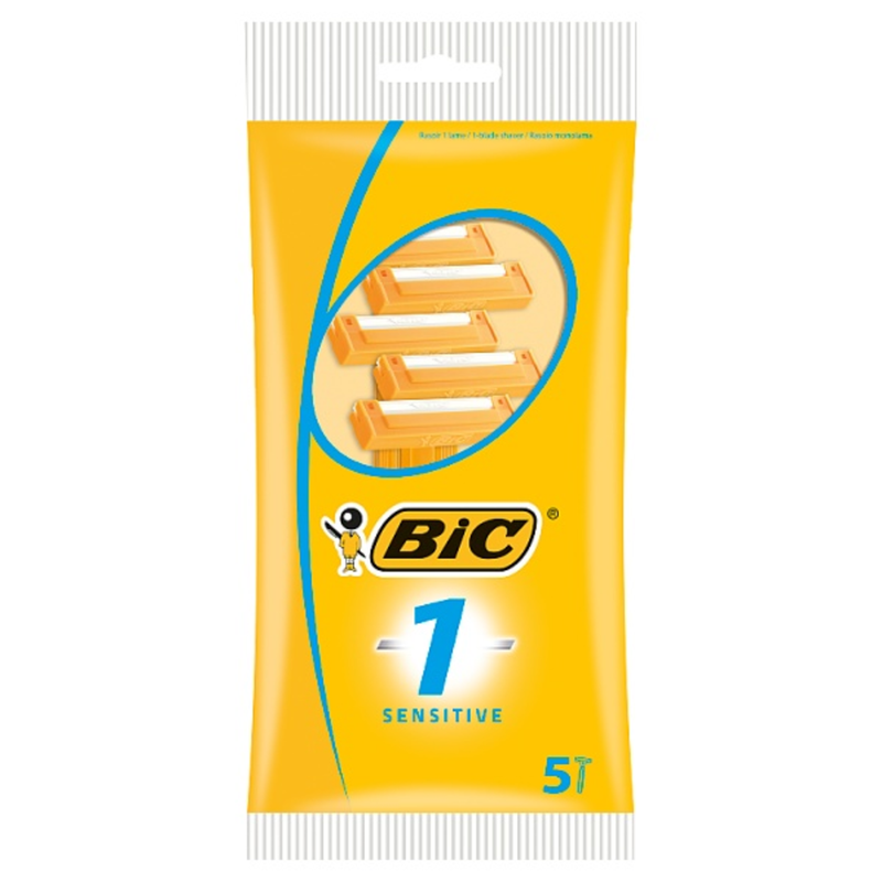 BIC 1 Sensitive Disposable Razors 5 Pack - London Grocery