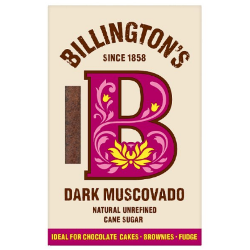 Billington's Dark Muscovado Natural Unrefined Cane Sugar 500g x 10 - London Grocery