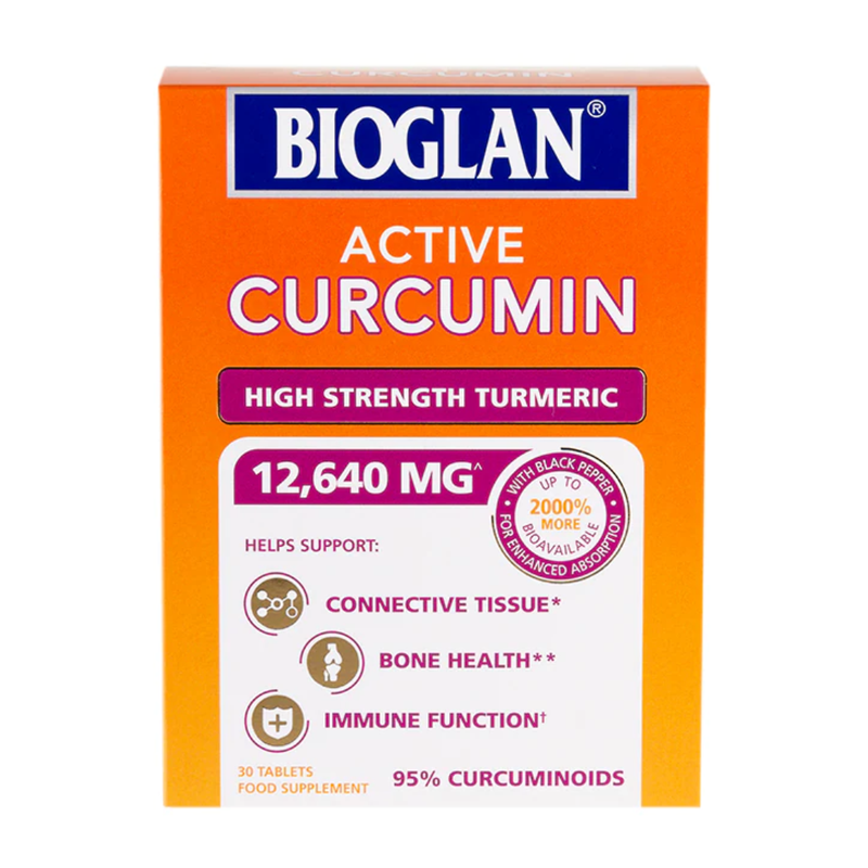 Bioglan Active Curcumin High Strength Turmeric 30 Tablets | London Grocery
