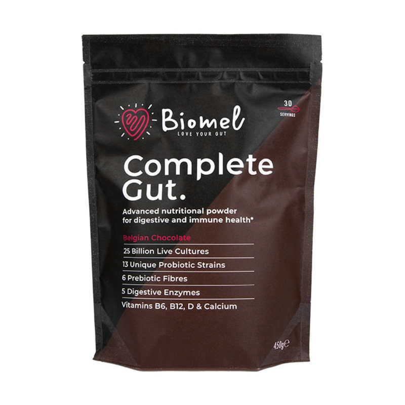 Biomel Complete Gut Belgian Chocolate 450g | London Grocery