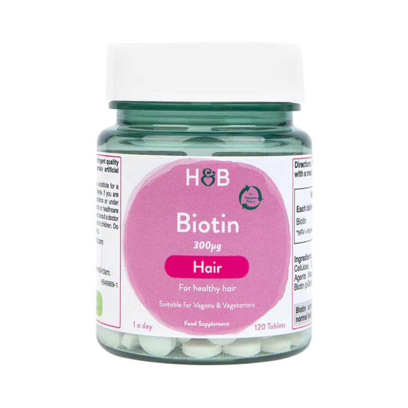 Holland & Barrett Biotin 120 Tablets 300ug | London Grocery