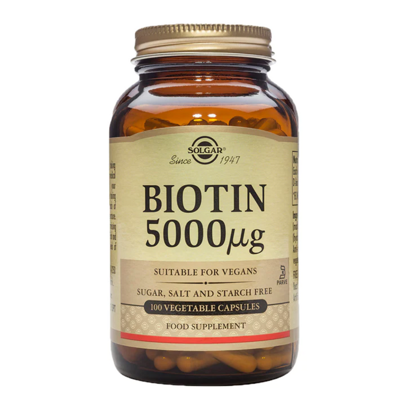 Solgar Biotin 5000µg 100 Vegi Capsules | London Grocery