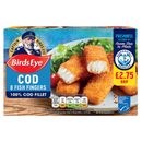 Birds Eye 8 Cod Fish Fingers 224g x 1 Pack | London Grocery