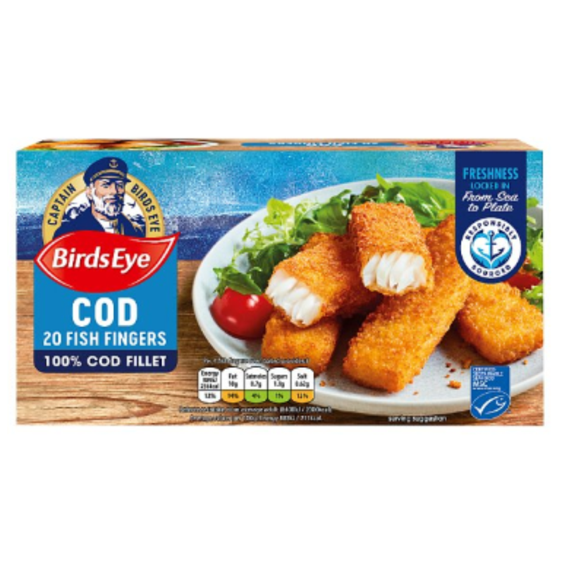 Birds Eye 20 Cod Fish Fingers 560g x 1 Pack | London Grocery