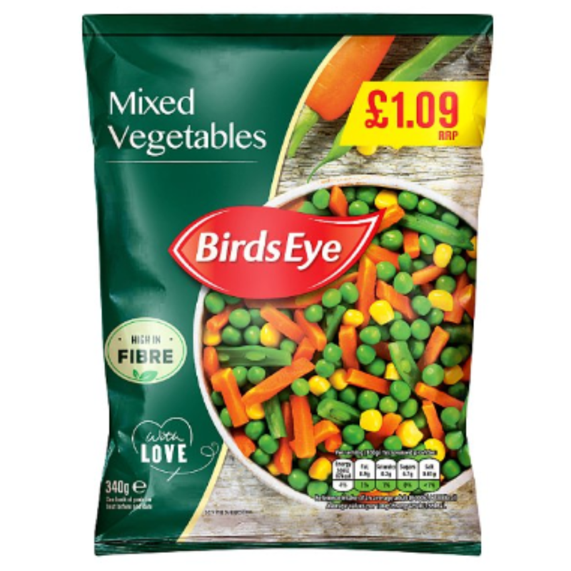 Birds Eye Mixed Vegetables 340g x 16 Packs | London Grocery