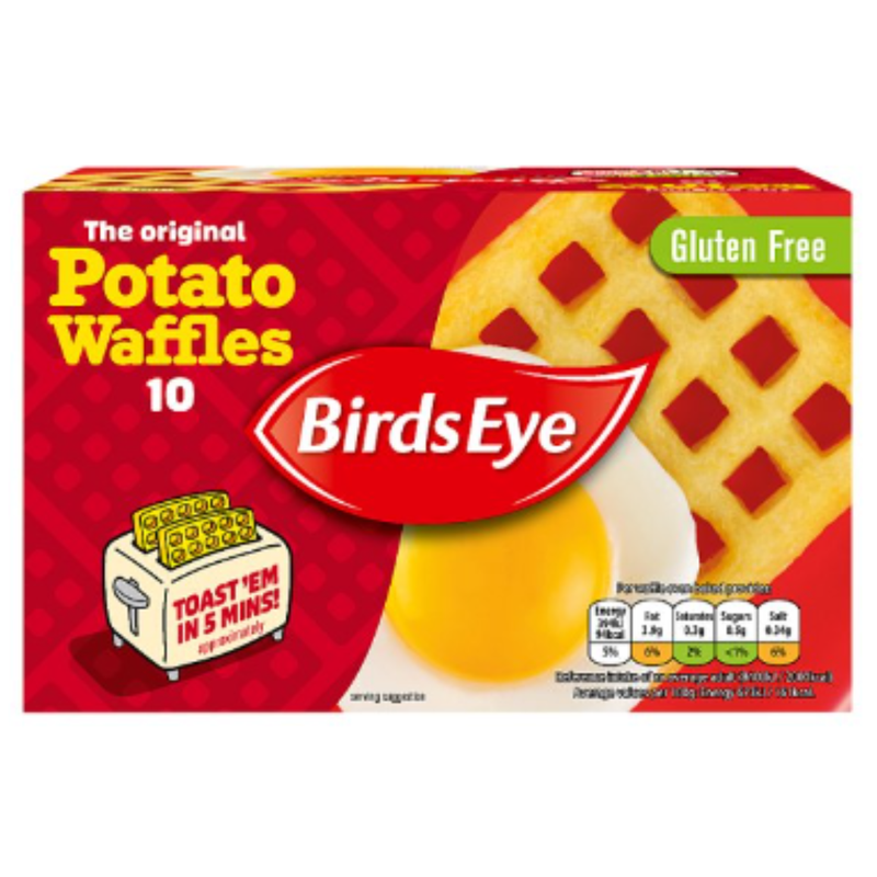 Birds Eye 10 The Original Potato Waffles 567g x 1 Pack | London Grocery