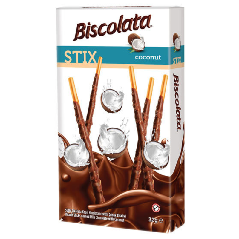Biscolata Stix Coconut 32gr -London Grocery