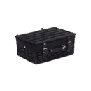 14" Black Hamper With Black Lining | London Grocery