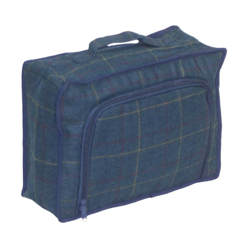 Blue Tweed Cooler Bag | London Grocery