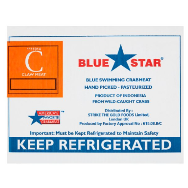 BLUE STAR Claw Crab Meat 396.9g x 3 Packs | London Grocery