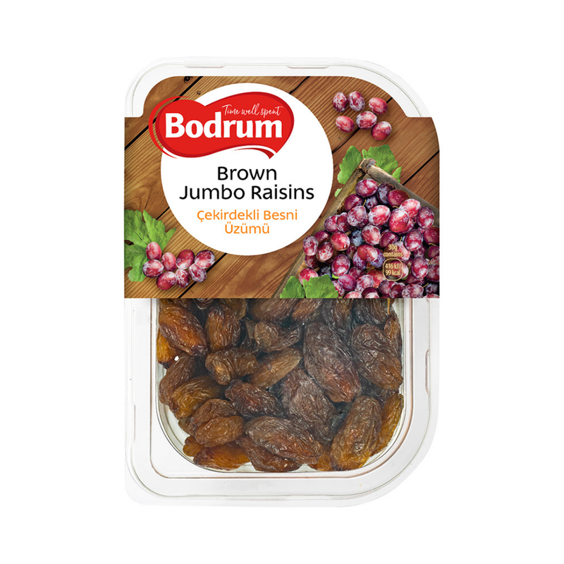 Bodrum Brown Jumbo Raisins (Besni Uzumu) 250gr-London Grocery