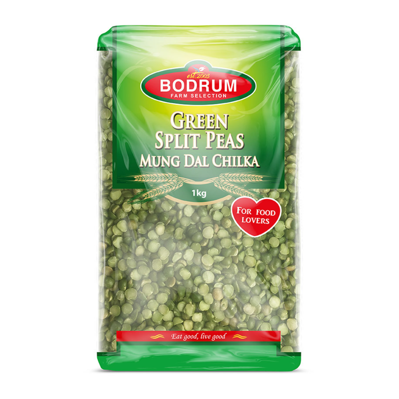 Bodrum Green Split Peas 1kg-London Grocery