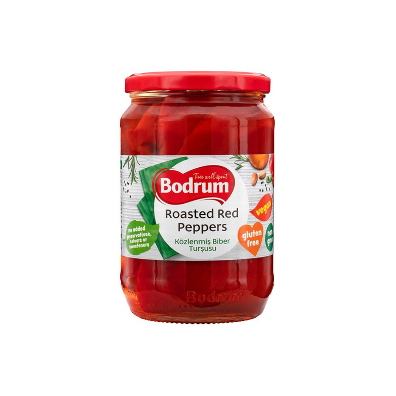 Bodrum Roasted Red Peppers 670gr-London Grocery
