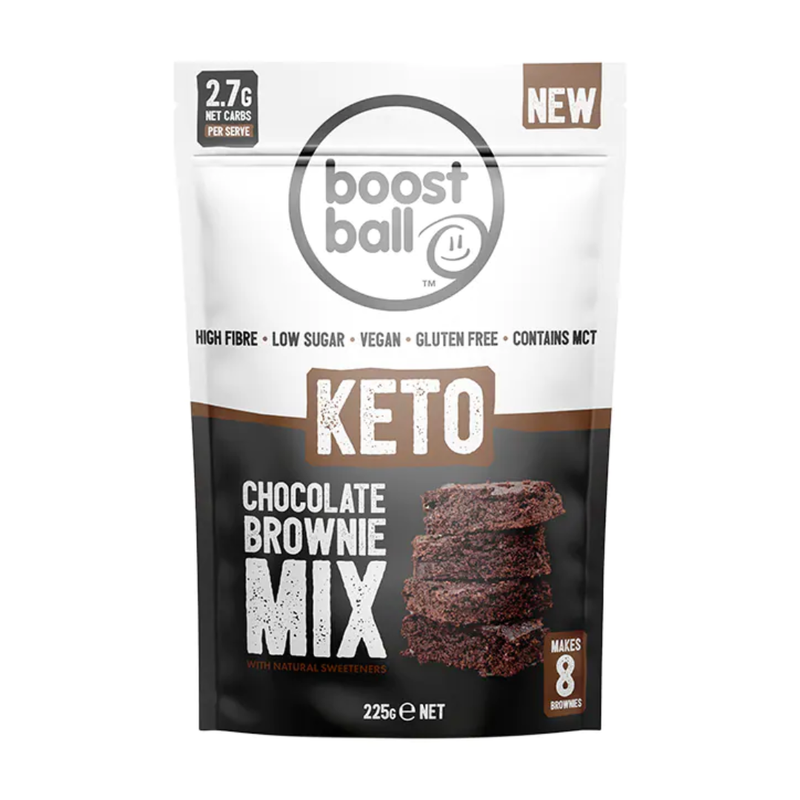 Boostball Keto Chocolate Brownie Mix with Natural Sweeteners 225g | London Grocery
