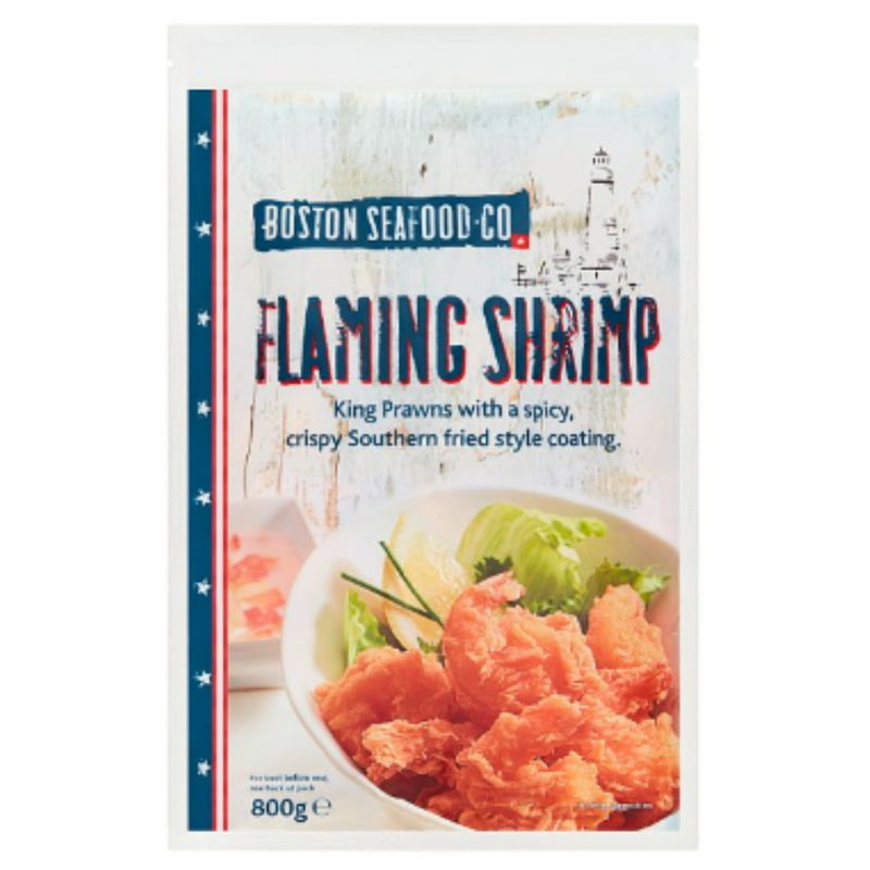 Boston Seafood Co Flaming Shrimp 800g x 12 Packs | London Grocery
