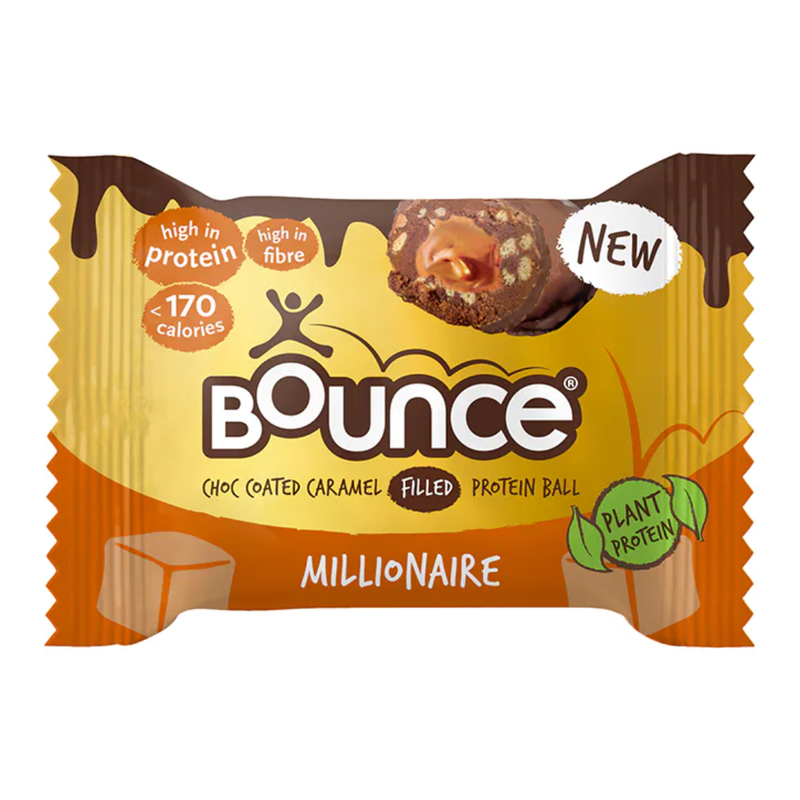 Bounce Dipped Chocolate Caramel Millionaire Protein Ball 40g | London Grocery