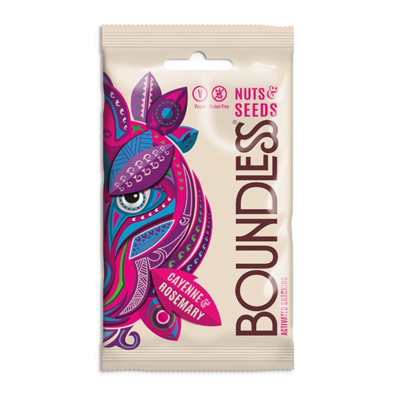 Boundless Activated Nuts & Seeds Cayenne & Rosemary 30g | London Grocery