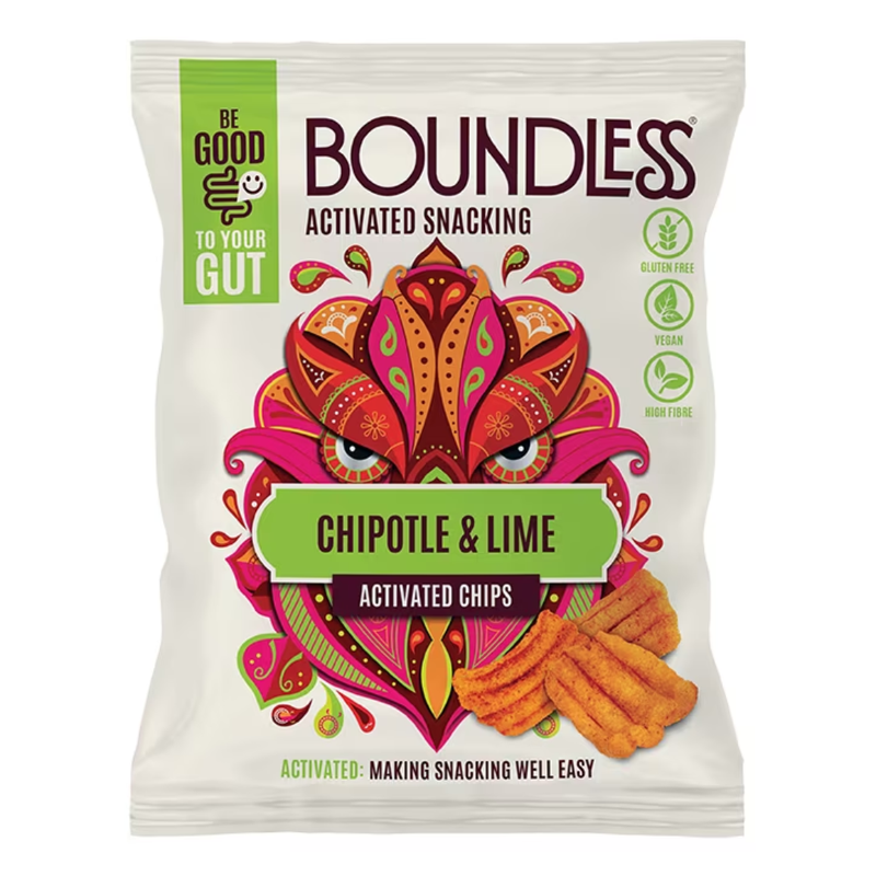 Boundless Chipotle & Lime Activated Chips 23g | London Grocery