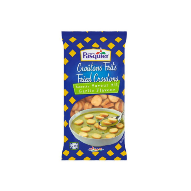 Brioche Pasquier Soup Croutons (Garlic) 500g x 12 cases - London Grocery